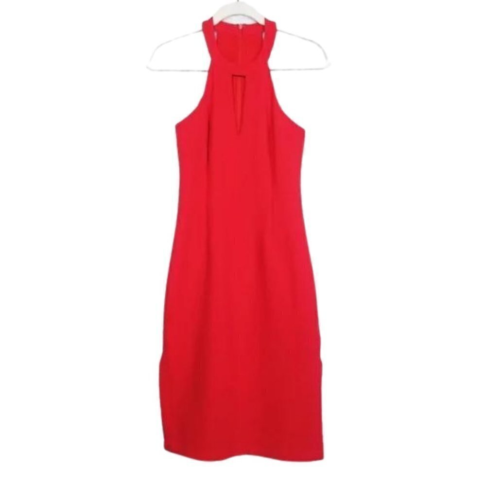 J.O.A. Red Halter Midi Dress - Picture 3 of 8